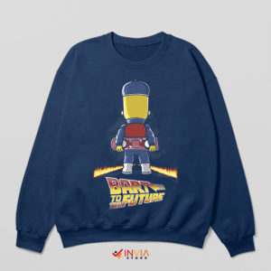 Time-Traveling Journey Bart Simpson Navy Sweatshirt