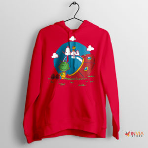 Timeless Charlie Snoopy Woodstock Red Hoodie