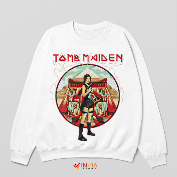 Tomb Raider Number of The Beast White Sweatshirt