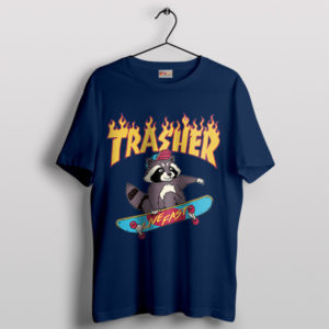 Trash Animals Skate Magazine Symbol Navy T-Shirt