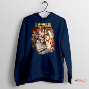 Tribute Vintage Eminem Rap God Navy Hoodie