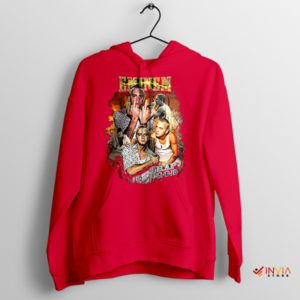 Tribute Vintage Eminem Rap God Red Hoodie