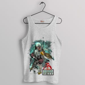 Universe Boba Fett Paint Art Sport Grey Tank Top