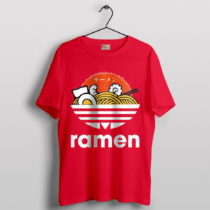 Vegetarian Ramen Adidas Samba Red T-Shirt