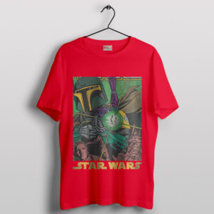 Vintage Book Boba Fett Armor Metal Red T-Shirt