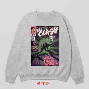 Vintage Comic Clash London Calling Sport Grey Sweatshirt