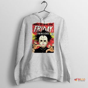 Vintage Comic Love Friday the 13th Sport Grey Hoodie