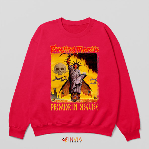 Vintage Cover Predator in Disguise Red Sweatshirt