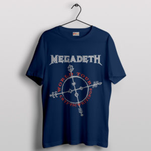 Vintage Cryptic Writings Album Art Navy T-Shirt