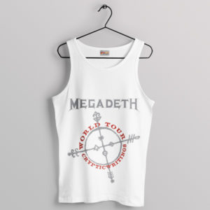 Vintage Cryptic Writings Symbol Album White Tank Top