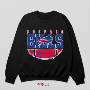 Vintage NFL Buffalo Bills Graphic Black Sweatshirt