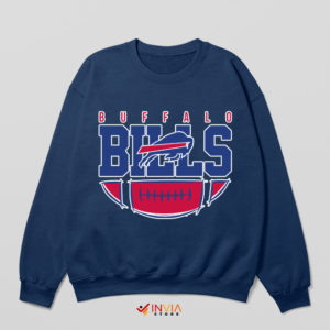 Vintage NFL Buffalo Bills Graphic Navy Sweatshirt