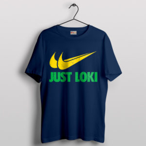 Vintage Nike Marvel Loki Logo Navy T-Shirt