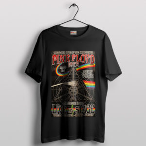 Vintage Pink Floyd Eainbow Theatre 1972 Black T-Shirt
