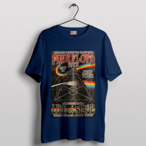 Vintage Pink Floyd Eainbow Theatre 1972 Navy T-Shirt