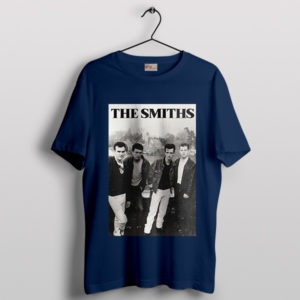 Vintage Sound of The Smiths Poster Navy T-Shirt