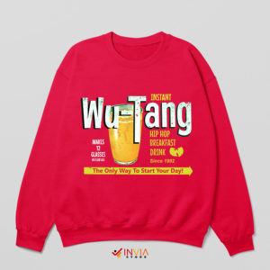 Vintage Wu Tang Clan 90s Drink Red Sweatshirt