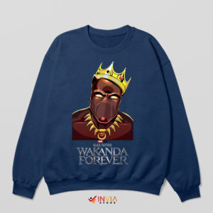 Wakanda Biggie Small Notorious Navy Sweatshirt