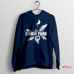 Wings Butterfly Hybrid Theory Album Navy Hoodie