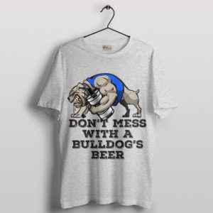 Workout Gym with a Bulldog's Beer Sport Grey T-Shirt