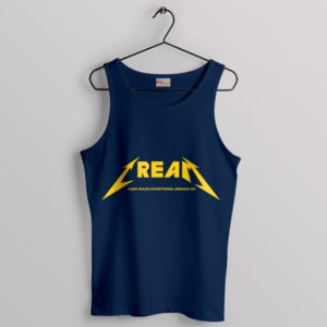 Wu Tang Clan Cream Metallica Navy Tank Top