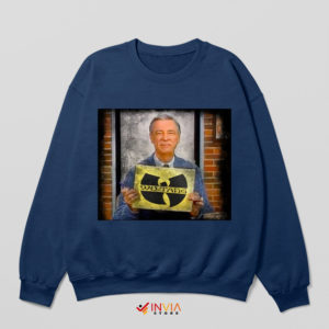 Wu-Tang Clan Logo Meets Mr. Rogers Navy Sweatshirt