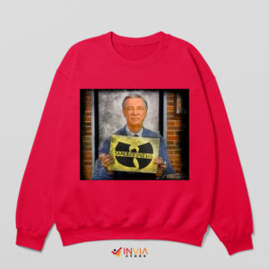 Wu-Tang Clan Logo Meets Mr. Rogers Red Sweatshirt