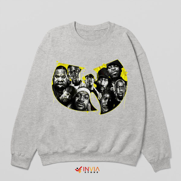 Wu Tang Clan Songs Tour Paint Art Sport Grey Sweatshirt