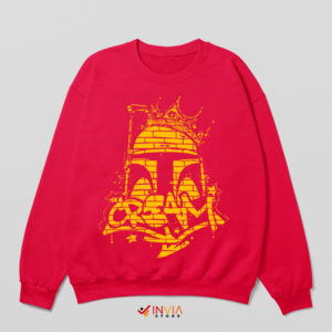 Wu Tang Cream Rap Genius Boba Fett Red Sweatshirt