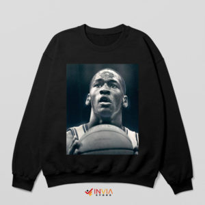 Young Michael Jordan Practice Black Sweatshirt