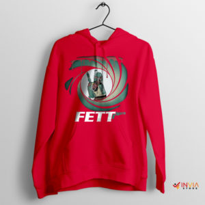 007 James Bond Boba Fett Agent Red Hoodie