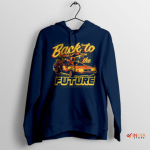 1981 DeLorean dmc-12 Time-Travel Navy Hoodie