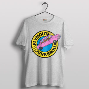 1986 Plymouth Homer Simpson Pink Car Sport Grey T-Shirt