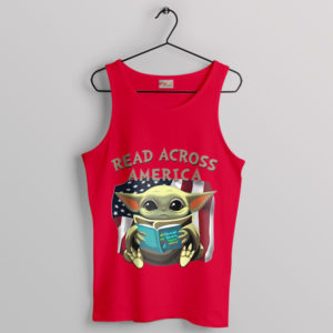 A Galaxy of Book Baby Yoda RAA Red Tank Top