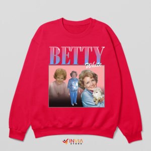 A Golden Tribute to Betty White Red Sweatshirt