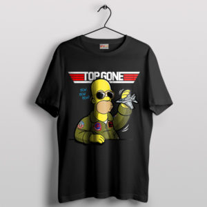 A Springfield Takeoff Homer Maverick Black T-Shirt