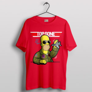 A Springfield Takeoff Homer Maverick Red T-Shirt