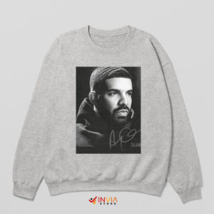 A Touch of Drake Signature Poster Sport Grey Sweatshirt