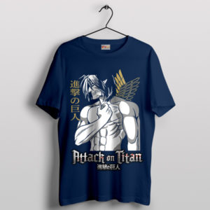 AOT Eren Attack Titan Graphic Navy T-Shir