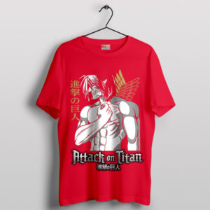 AOT Eren Attack Titan Graphic Red T-Shir