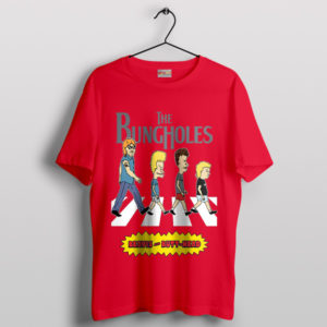 Abbey Road Fun Beavis and Butt-Head Red T-Shirt