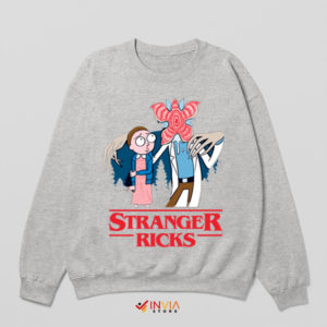 Adventure Rick and Morty Stranger Things Sport Grey Sweatshirt