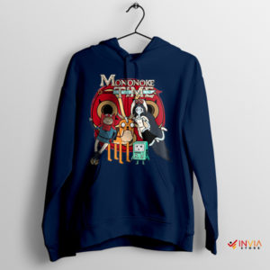 Adventure Time Princess Mononoke Art Navy Hoodie