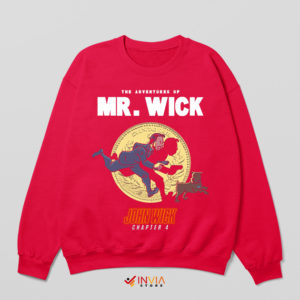 Adventures of Film John Wick 4 Red Sweatshirt