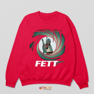 Agent 007 Book of Boba Fett Red Sweatshirt