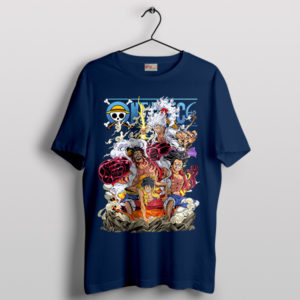 All Luffy Transformations One Piece Navy T-Shirt