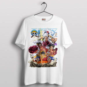 All Luffy Transformations One Piece White T-Shirt