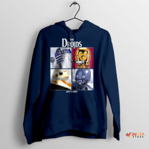 All The Star Wars Droids Beeb Navy Hoodie