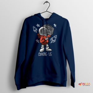 Among Us Space Serenade Music Navy Hoodie