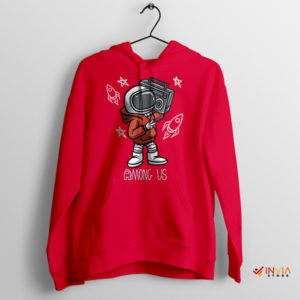 Among Us Space Serenade Music Red Hoodie